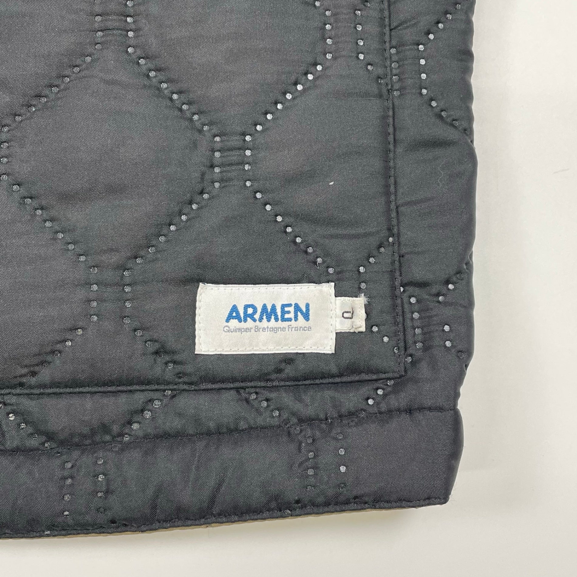 ARMEN アーメン / クルーネックキルティングジャケット 参考定価：35,000程度 SIZE:0