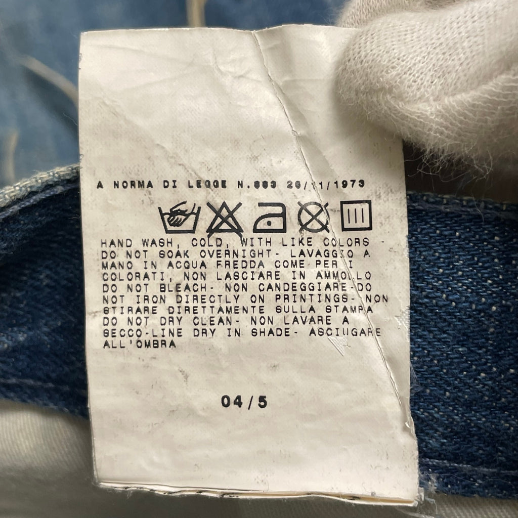 90-00s D&G Dolce＆Gabbana ドルチェアンドガッバーナ / アナーキークラッシュデニム MADE IN ITALY SIZE:W30