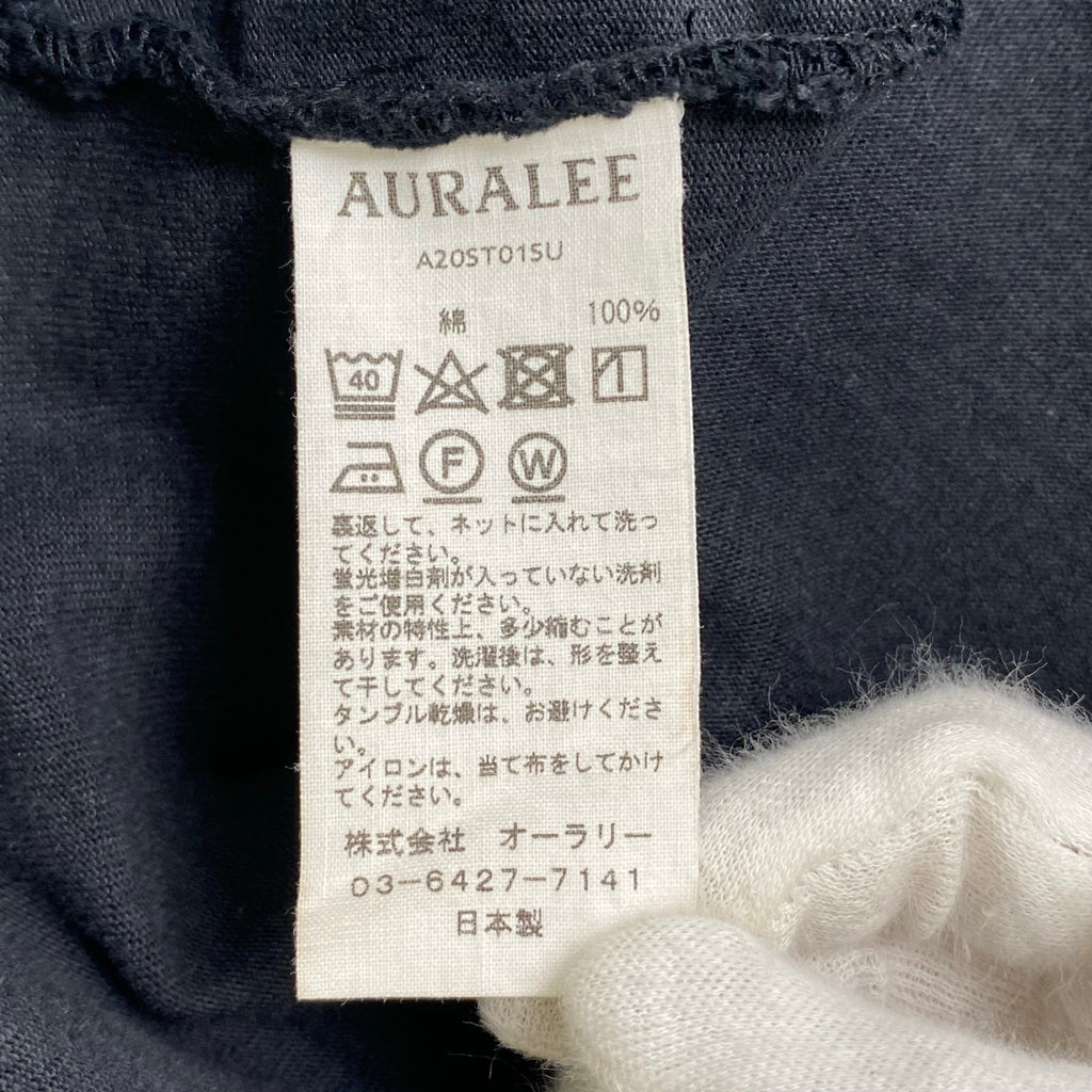 AURALEE オーラリー / STAND UP TEE スタンドアップ Tシャツ 参考定価：16,000+tax SIZE:5