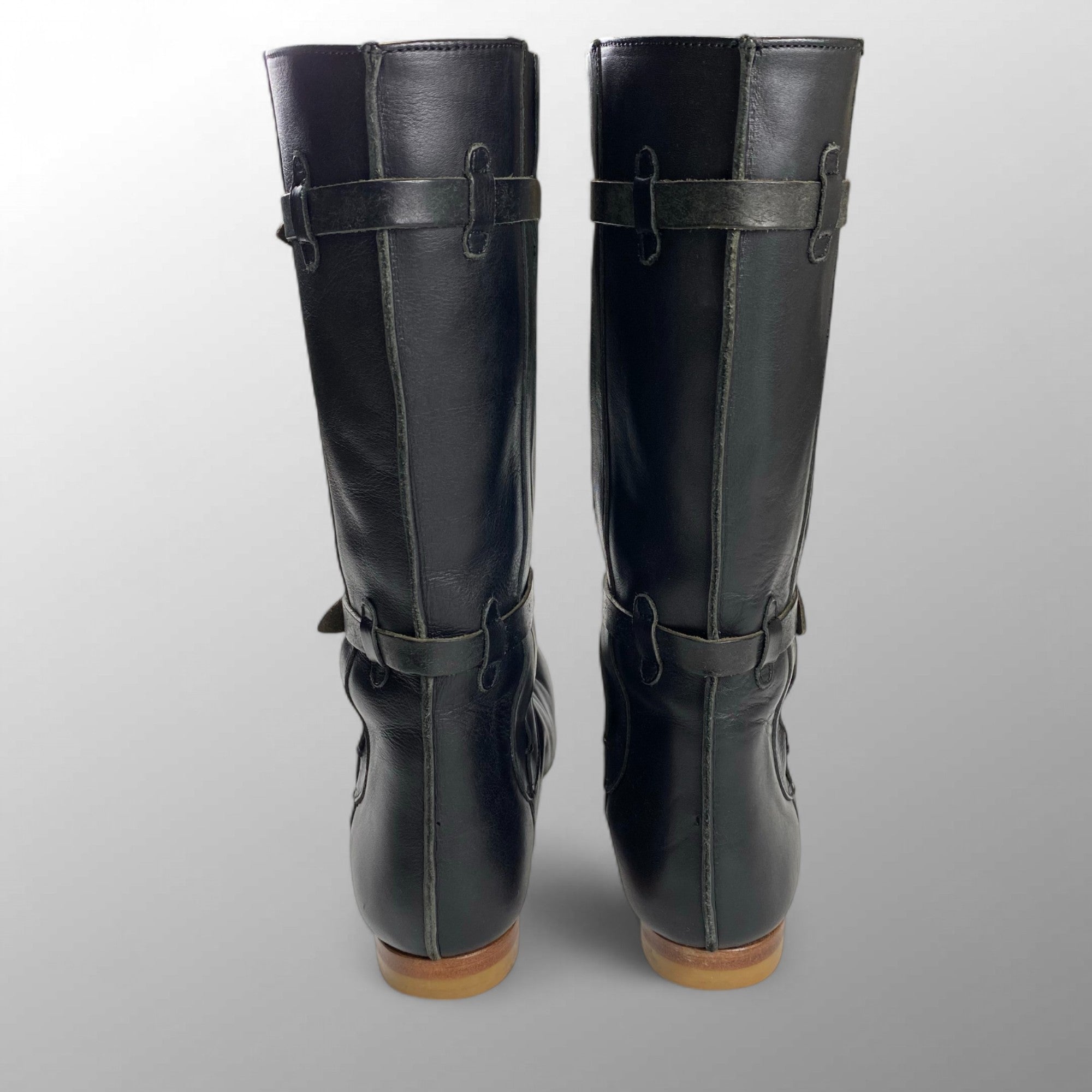 chausser ショセ / レザーエンジニアブーツ サイドゴア SIZE:23 1/2cm