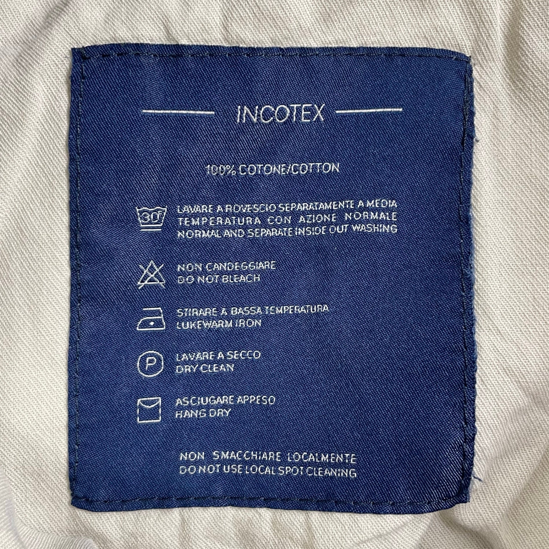 INCOTEX / コットンドレスカーゴパンツ 参考定価：40,000程度 SIZE：42