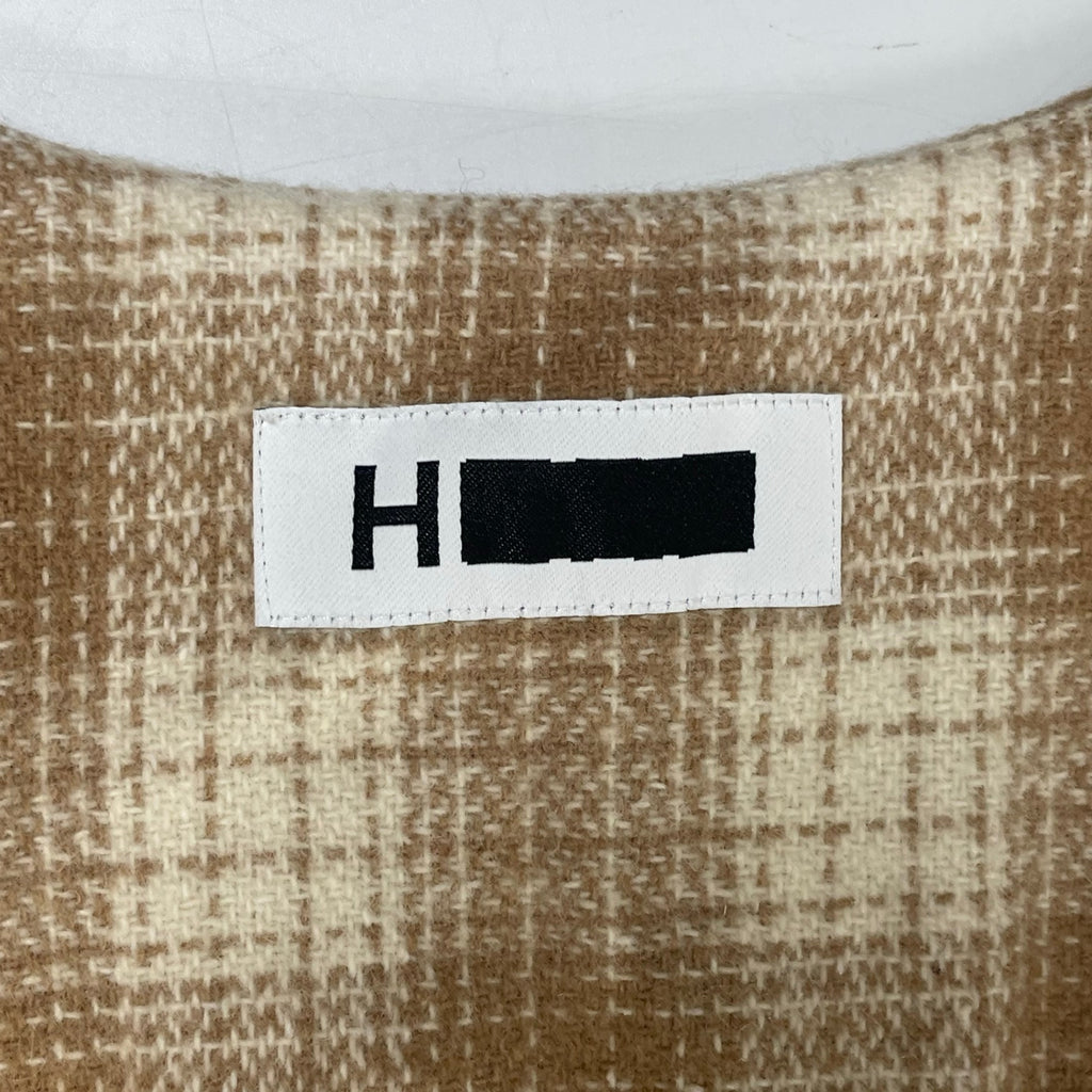 H BEAUTY＆YOUTH / CHECK LONG VEST 参考定価：28,000+tax SIZE:M