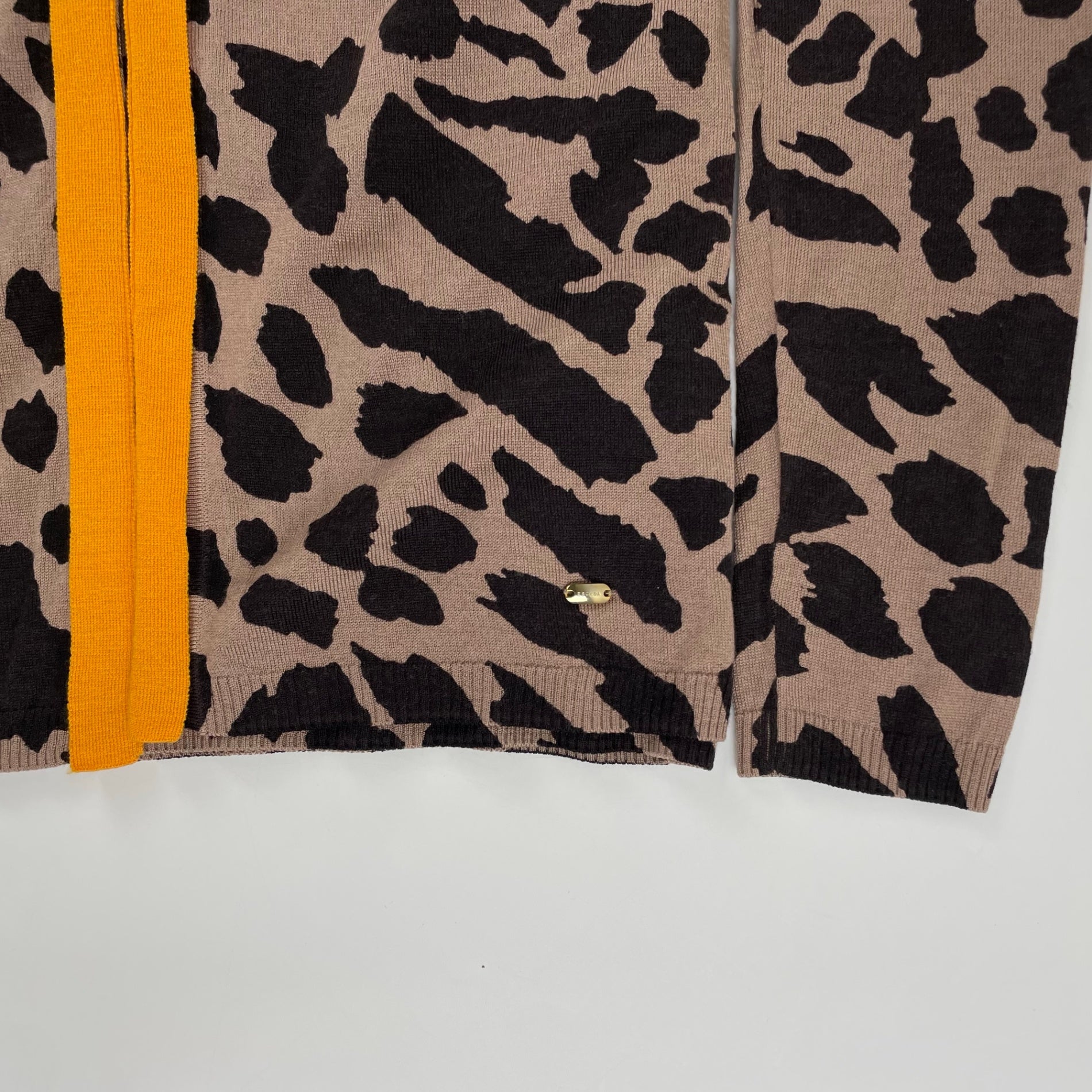 ESCADA エスカーダ / シルクMIXレオパードアンサンブル 参考定価：80,000程度 SIZE：S