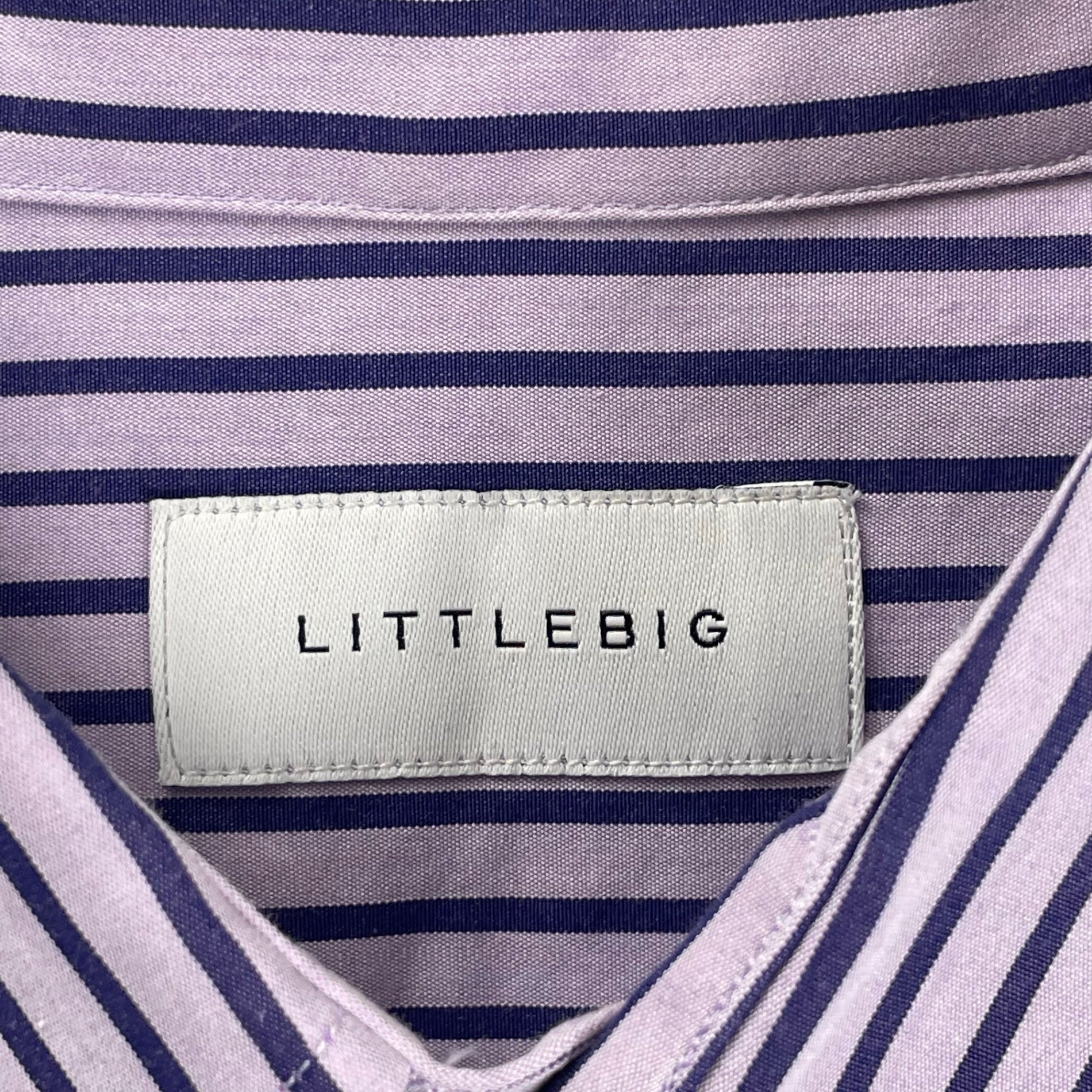 LITTLEBIG リトルビッグ / Stripe Dress SH ストライプシャツ 参考定価：29,000+tax SIZE:46