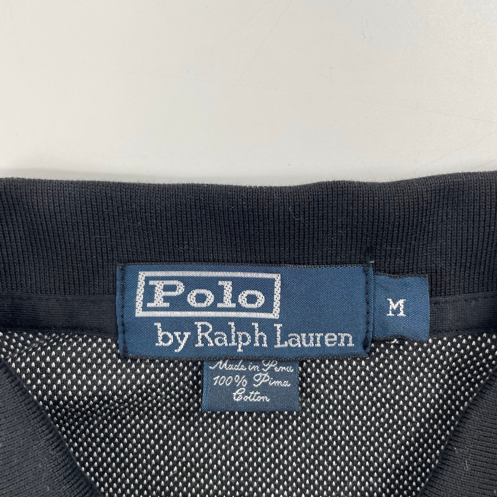 Polo by Ralph lauren / 90s 裾ポニー ピマコットンポロシャツ SIZE：M