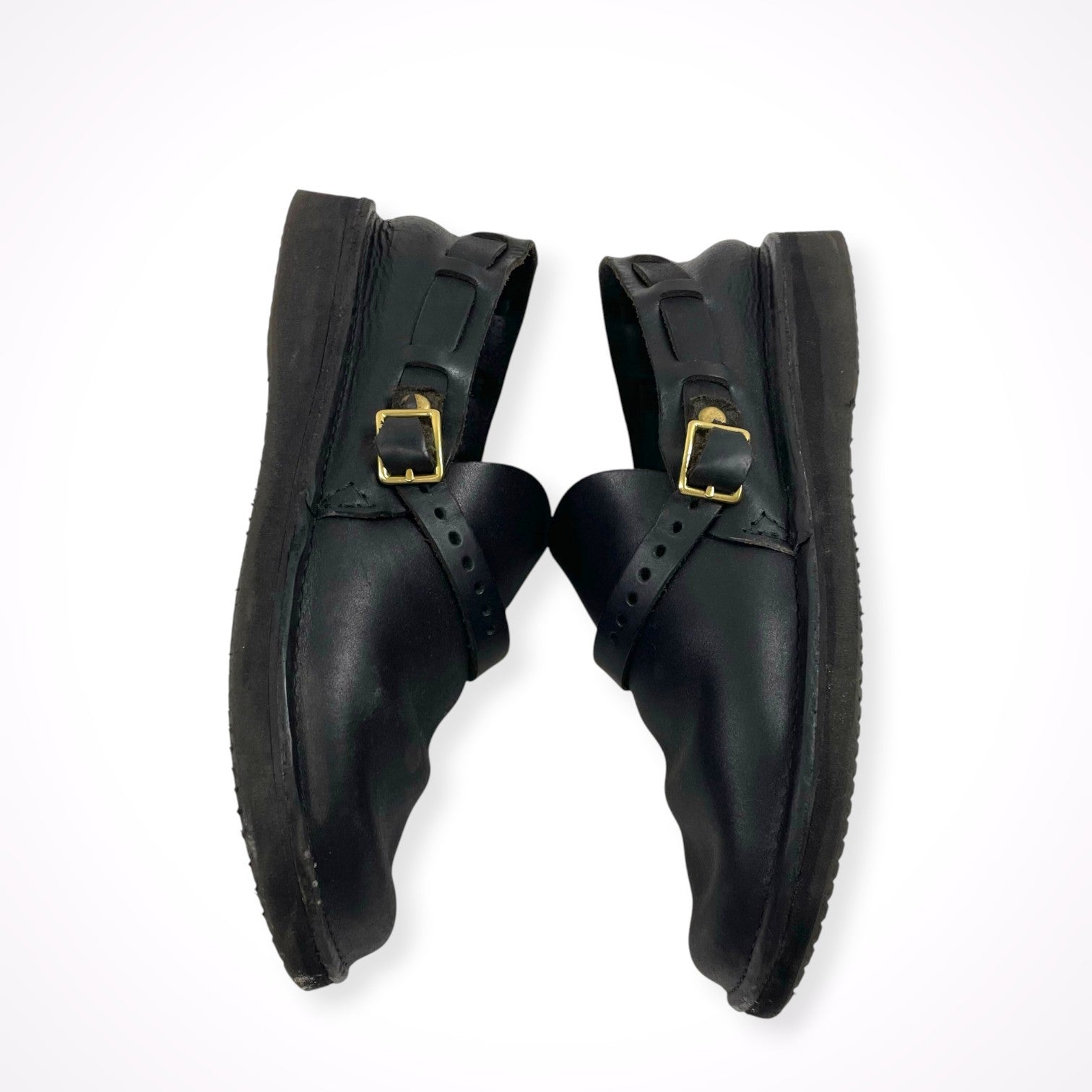 AURORA SHOES オーロラシューズ / MIDDLE ENGLISH レザーシューズ 参考定価：38,000+tax ブラック SIZE:6 1/2D