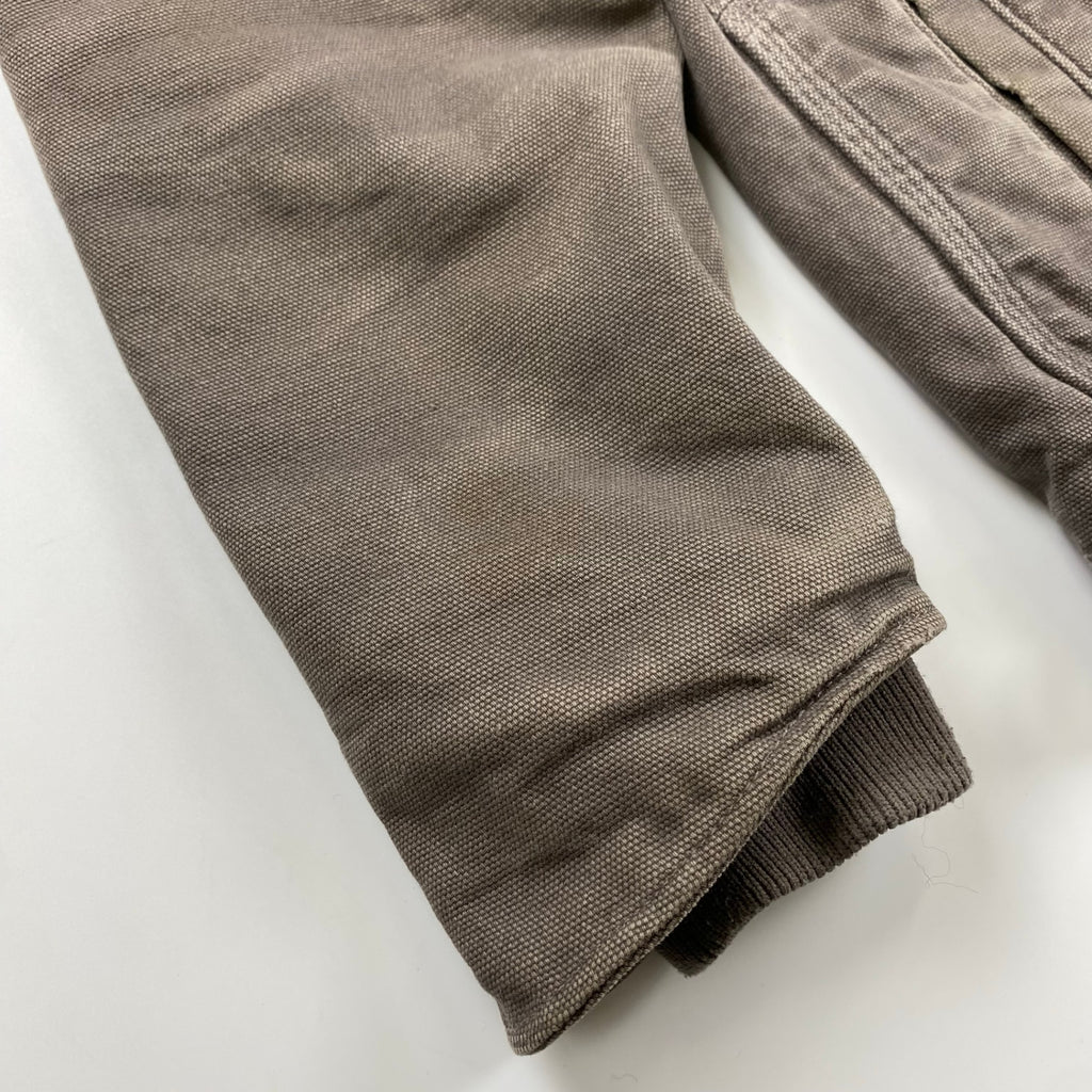 【珍品】 carhartt カーハート / キャトルミューティレーション FULL SWING ダック地 ジャケット チョコレートカラー 「キャトられ」ワッペン SIZE：S