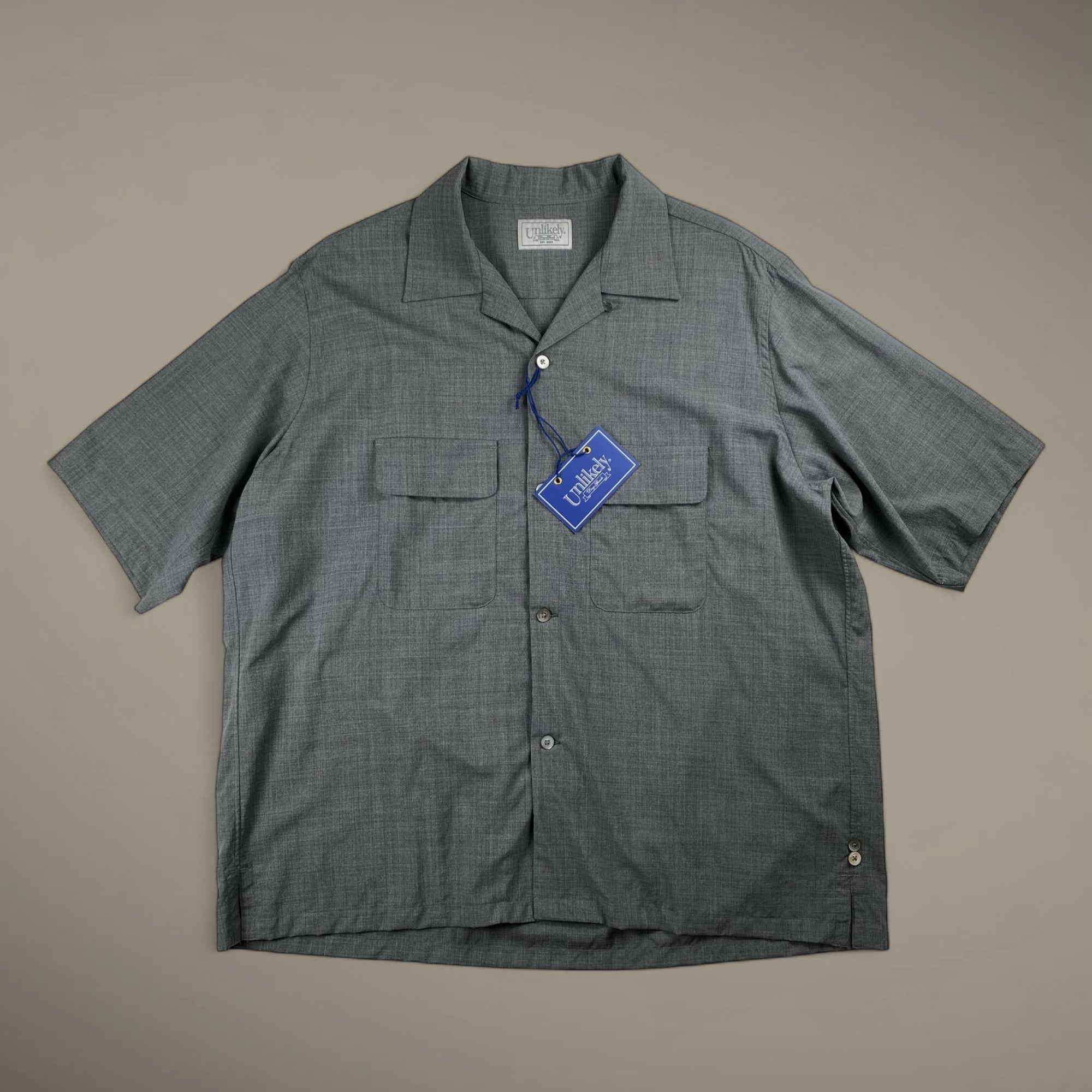 【タグ付】 Unlikely アンライクリー / 2P Sports Open Shirts S/S Tropical オープンカラーシャツ 参考定価：36,000+tax SIZE：L