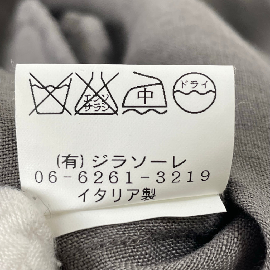 120％ LINO × ANNA BASSANI / コラボ リネンワンピース イタリア製 SIZE:42