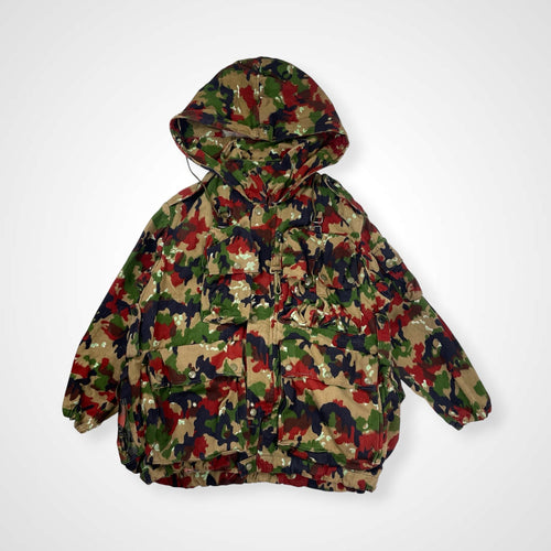 70s VINTAGE ヴィンテージ / スイス軍M60アルペンカモジャケット 山岳部隊 SIZE：L程度