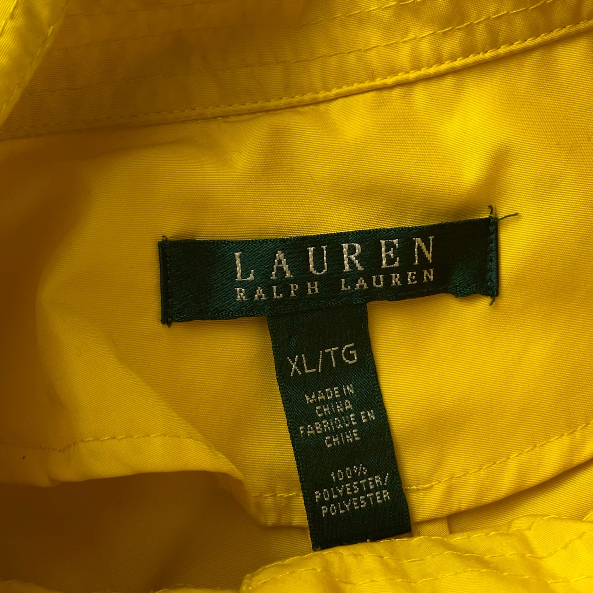 【ユニセックス】 LAUREN RALPH LAUREN ローレン ラルフローレン / ジップアップジャケット 希少デザイン 切替 ステッチ SIZE:XL