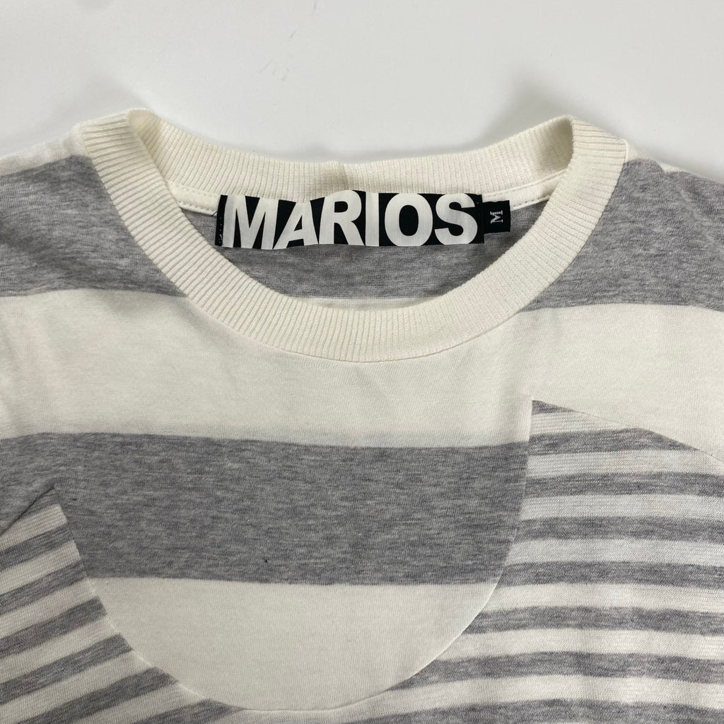 MARIOS マリオス / デザインボーダーカットソー 切替 イタリアブランド ユニセックス SIZE:M
