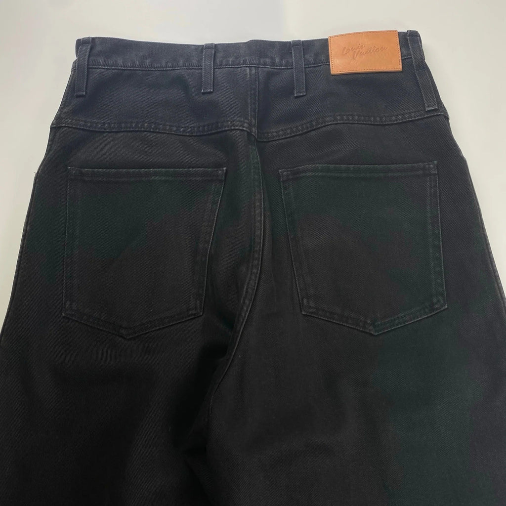 【ヴァージル期 鑑定済】 LOUIS VUITTON ルイ ヴィトン / TUCK WIDE DENIM タックワイドデニムパンツ HHD91WRDH SIZE:W30