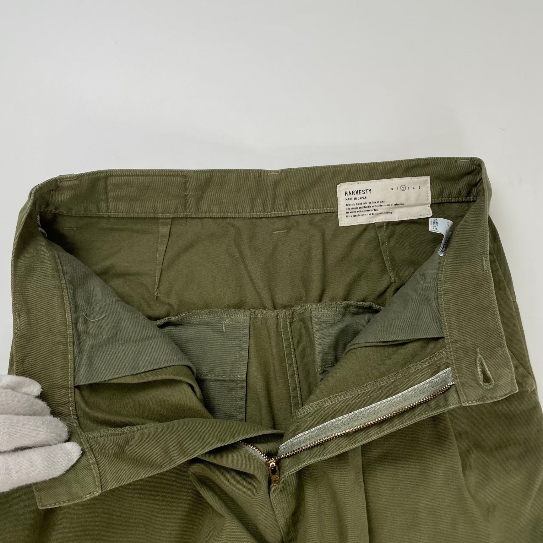 HARVESTY / エッグタックチノパンツ 参考定価：16,000程度 SIZE:2
