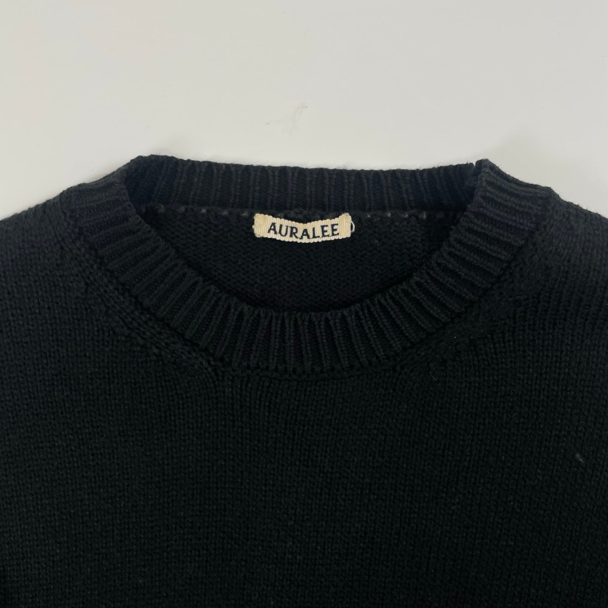 AURALEEオーラリー GIZA SUPERSOFT KNIT P/Oクルーネックニット【LKNA67568】 AURALEE / GIZA SUPERSOFT KNIT P/O 参考定価：28,000+tax SIZE:1