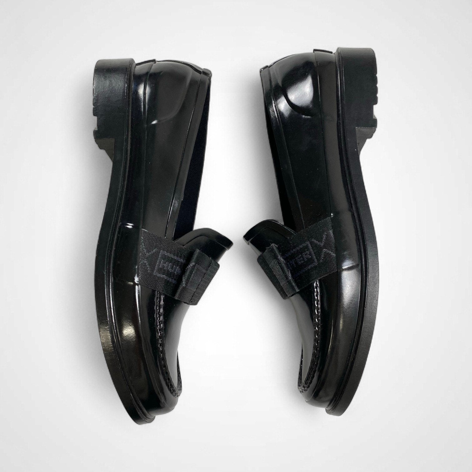 HUNTER ハンター / リボンラバーローファー 極美品 参考定価：17,000+tax SIZE:UK6(25cm)