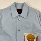 CABaN キャバン / コットンタイプライター パデットアートシャツブルゾン 参考定価：54,000+tax SIZE：L