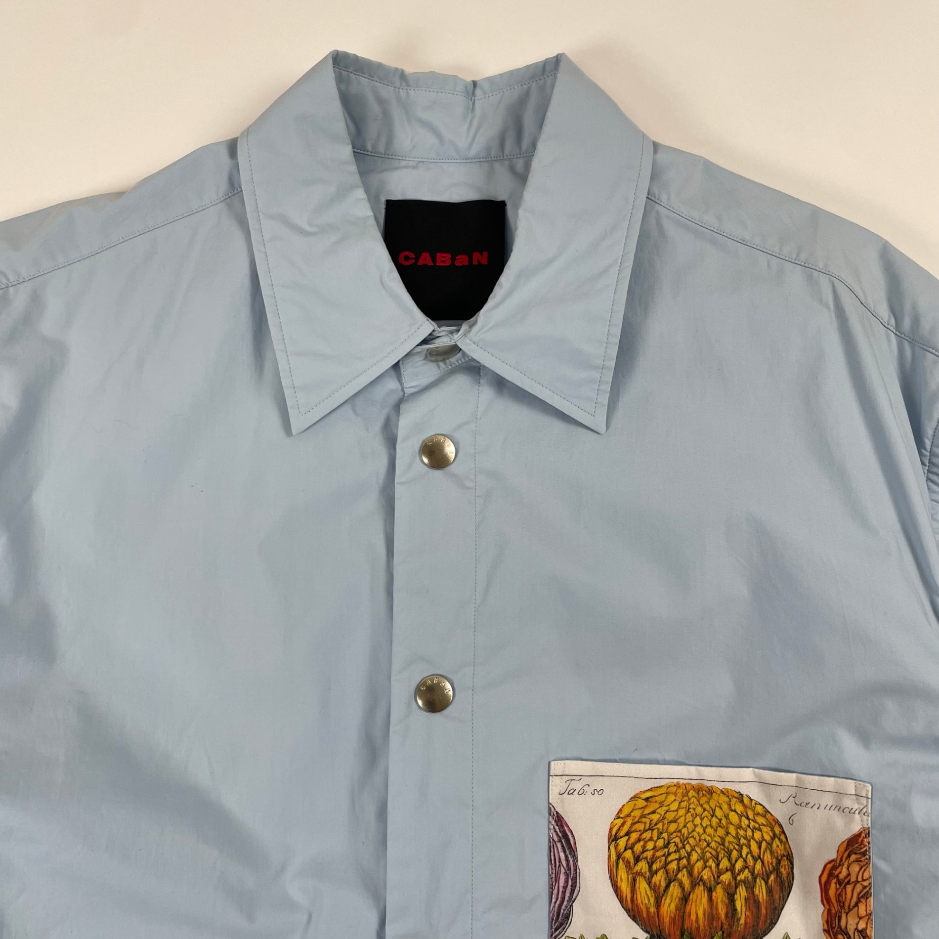 CABaN キャバン / コットンタイプライター パデットアートシャツブルゾン 参考定価：54,000+tax SIZE：L