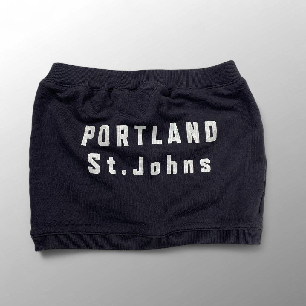 jumpinjapflash 「H アッシュ」 / ヴィンテージスウェット リメイクスカート 墨黒