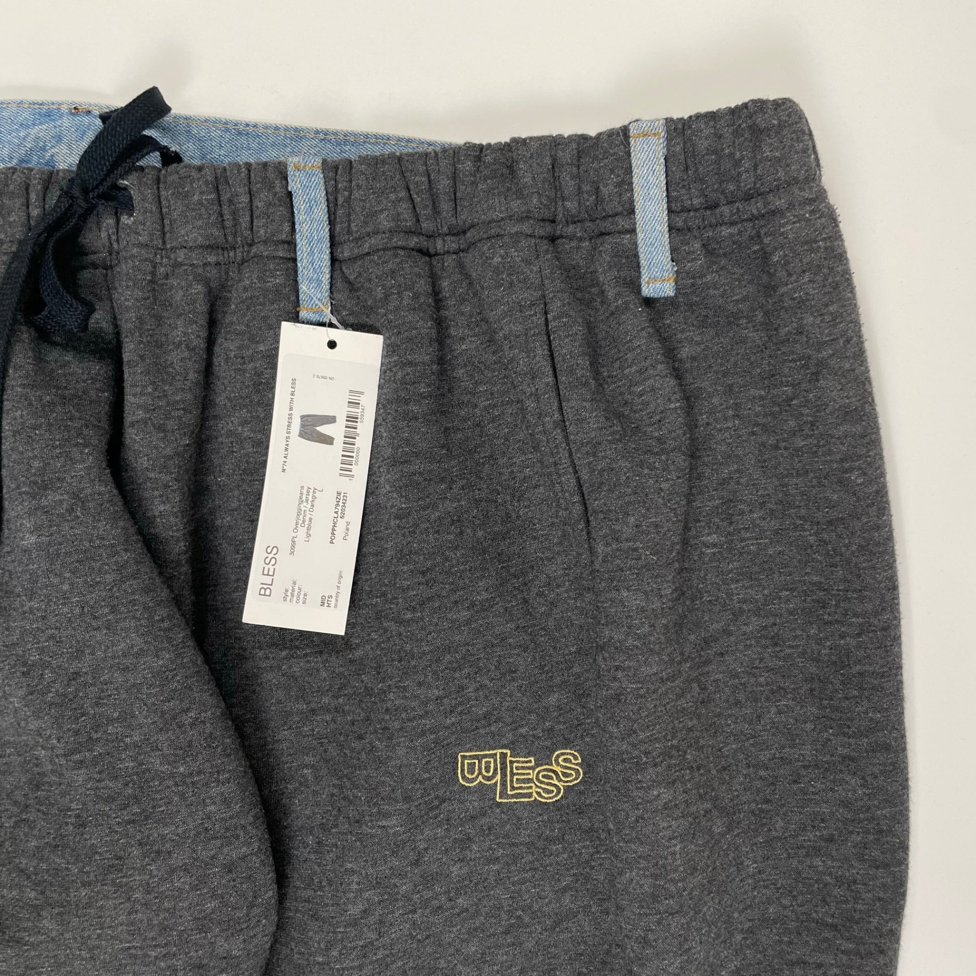 BLESS ブレス / over jogging pants 再構築 スウェット デニム 参考定価：124,000+tax SIZE:L