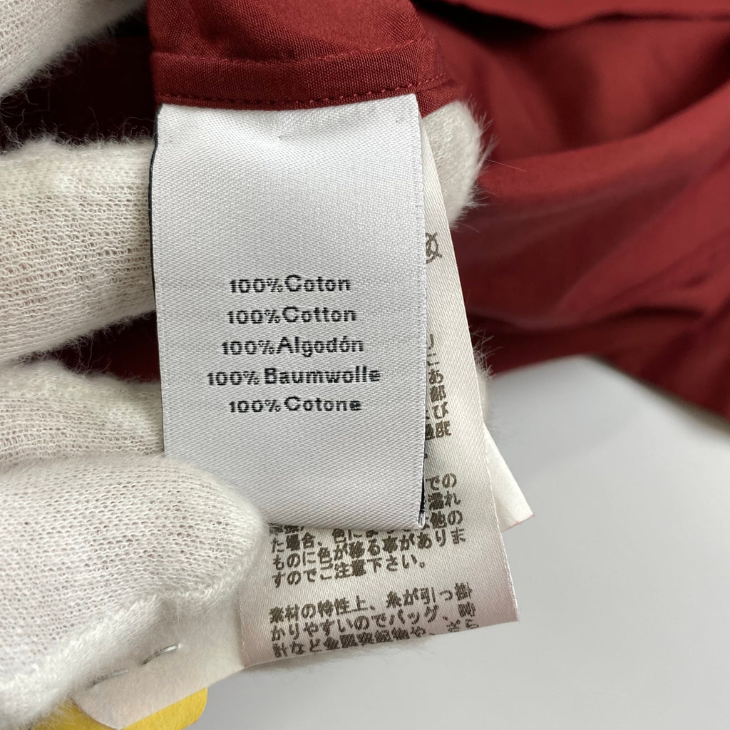 【美品】 HERMES エルメス / 半袖 ハイドボタン デザイン シャツ SIZE:40（L程度）