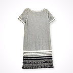 PAULE KA / フリンジコットン Aラインドレス 参考定価：110,000程度 SIZE:S