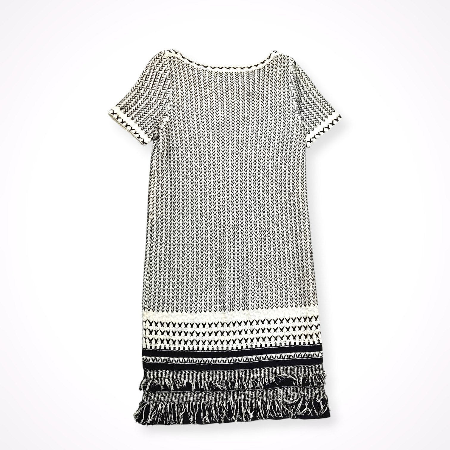 PAULE KA / フリンジコットン Aラインドレス 参考定価：110,000程度 SIZE:S
