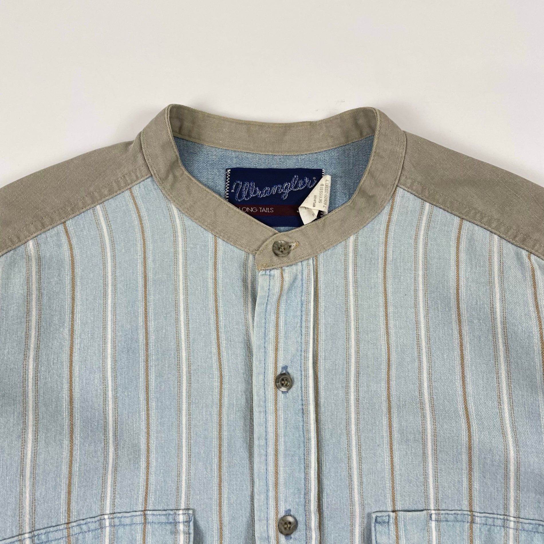Wrangler / 80s 切替デニムシャツ SIZE:XL程度