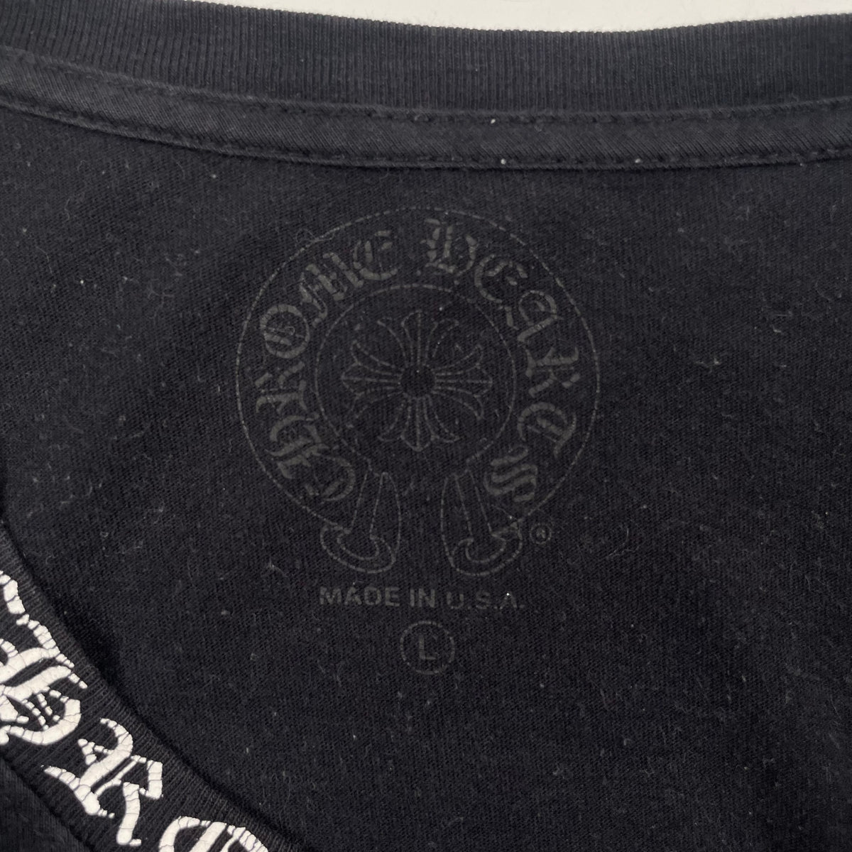 CHROME HEARTS / NECK LOGO ロングスリーブTシャツ 国内代理店付 SIZE:L