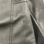 HELMUT LANG / アシンメトリーレザーフーディ 09年製 SIZE:S