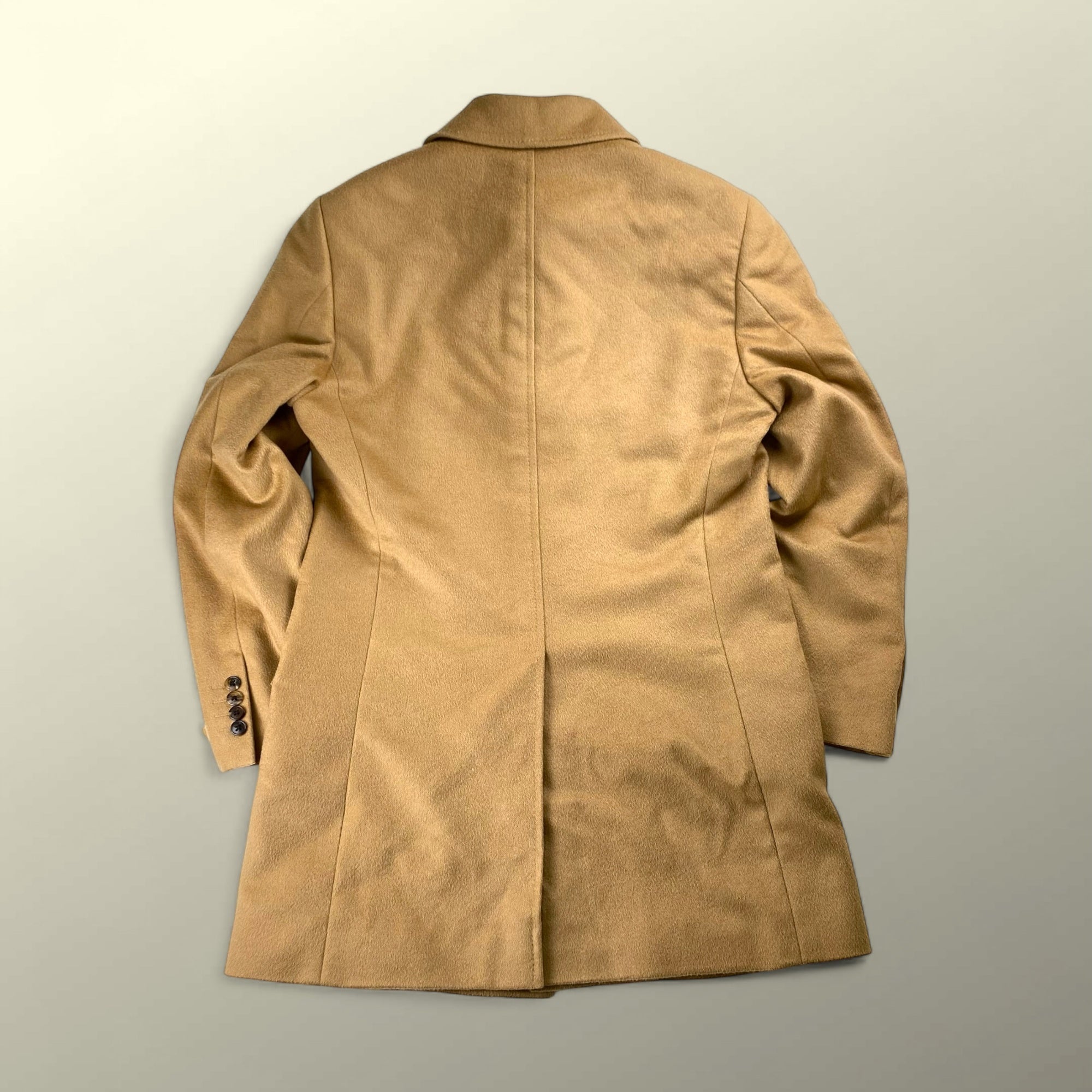 Ermenegildo Zegna社 GINZA YAMAGATAYA仕立て / 最高級ピュアカシミア100％ カシミアコート 水牛ボタン 銀座 老舗テーラー  SIZE：L程度