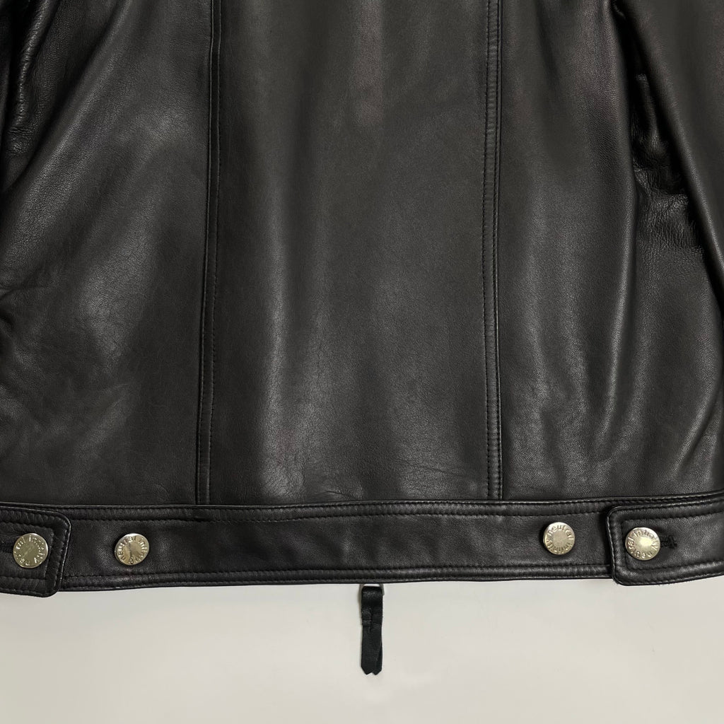 NEUTRAL INFINITY ニュートラルインフィニティ JACKROSE ジャックローズ / レザートラッカージャケット ブラック 参考定価：40,000程度 SIZE:M