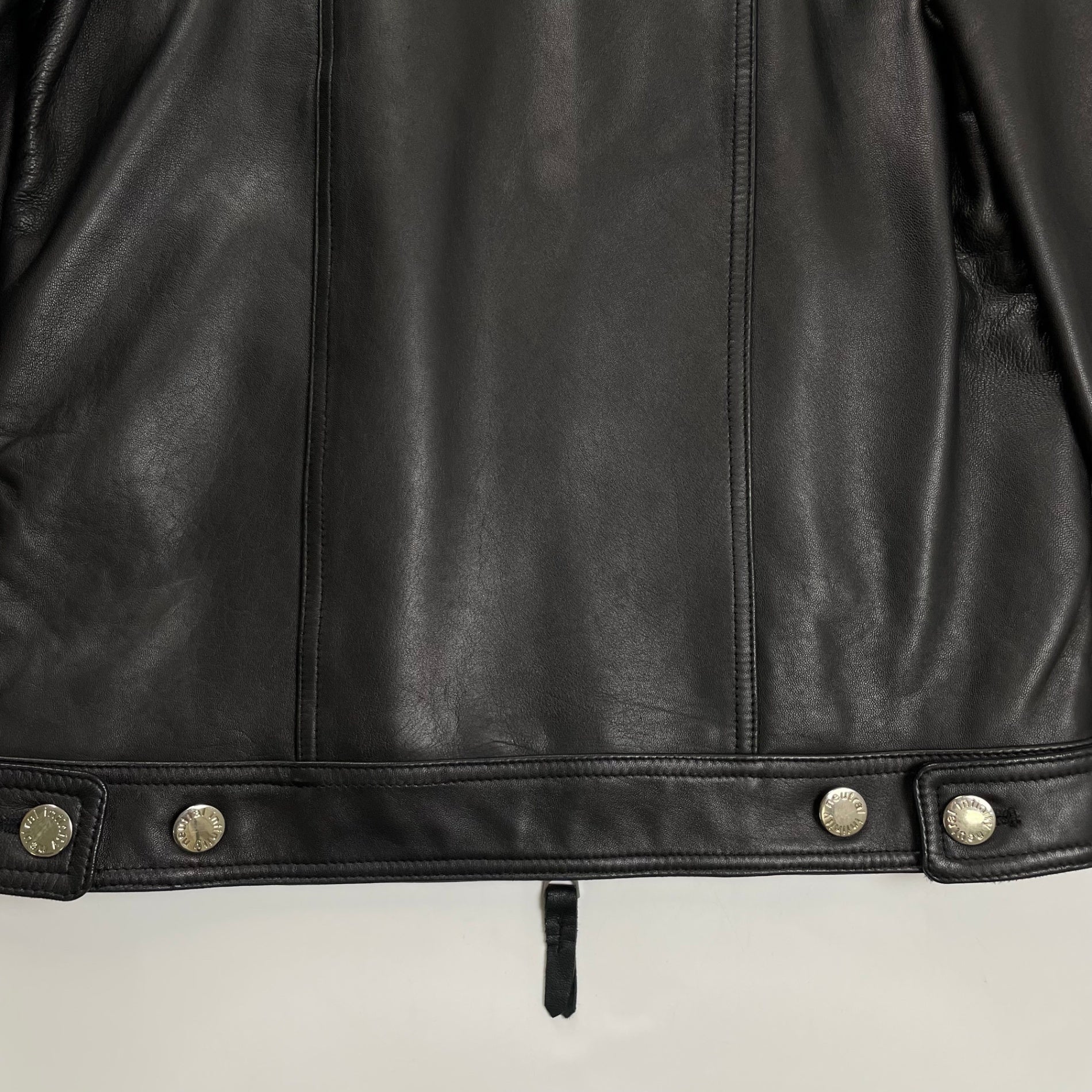 NEUTRAL INFINITY ニュートラルインフィニティ JACKROSE ジャックローズ / レザートラッカージャケット ブラック 参考定価：40,000程度 SIZE:M