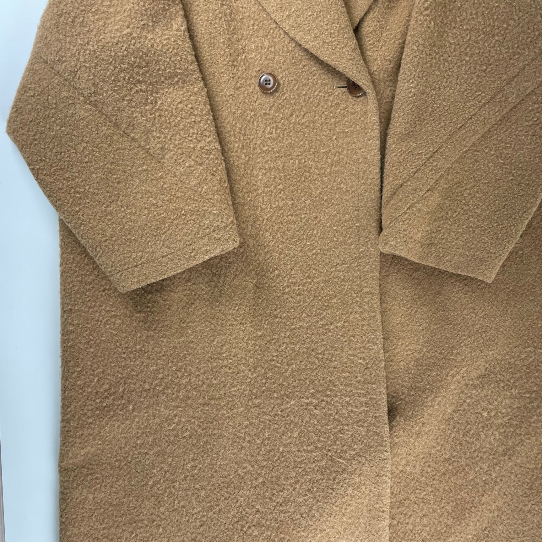 IENA LA BOUCLE イエナラブークル / アルパカシャギーオーバーコート ベージュ 参考定価：59,000+tax SIZE:38