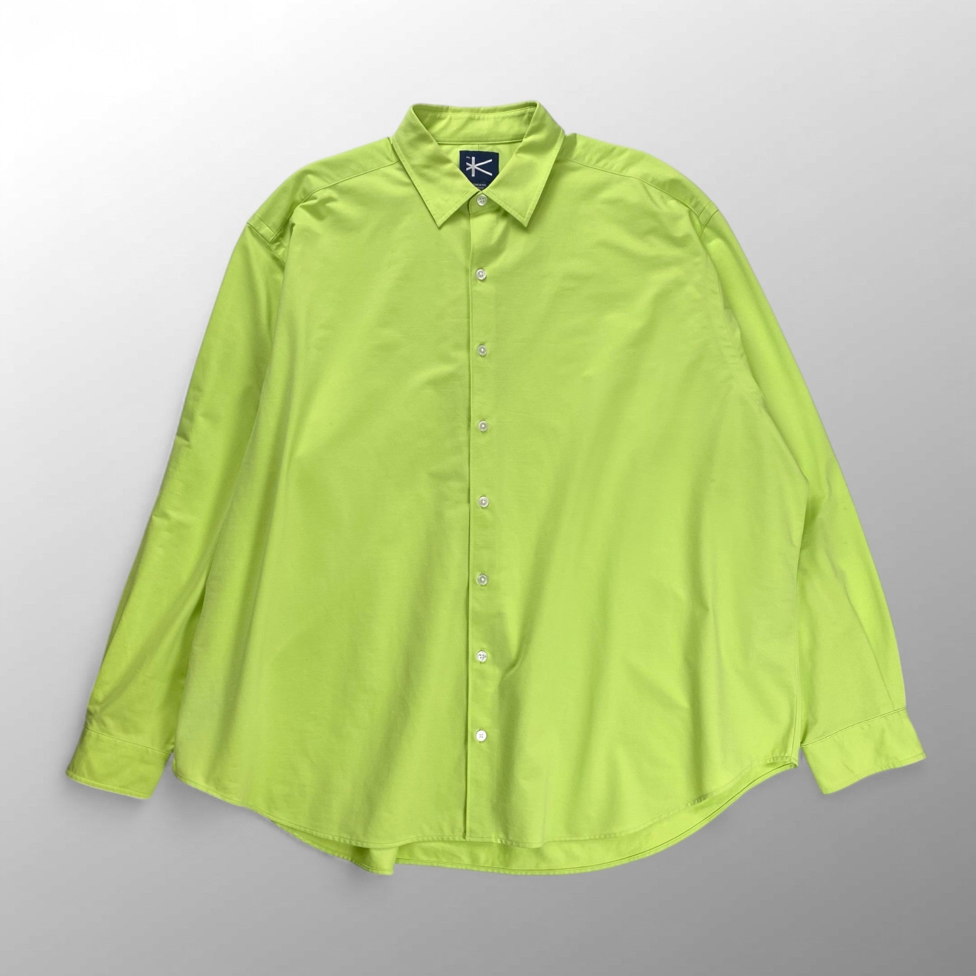 KANEMASA PHIL カネマサ フィル / ROYAL OX DRESS JERSEY SHIRT シャツ ライムグリーン 参考定価：25,000+tax SIZE：L