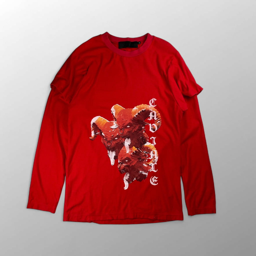 CAVIALE カビアーレ / レイヤード Ｔシャツ ロンドン発 イギリス製 nubian取り扱い  SIZE：S（L程度）