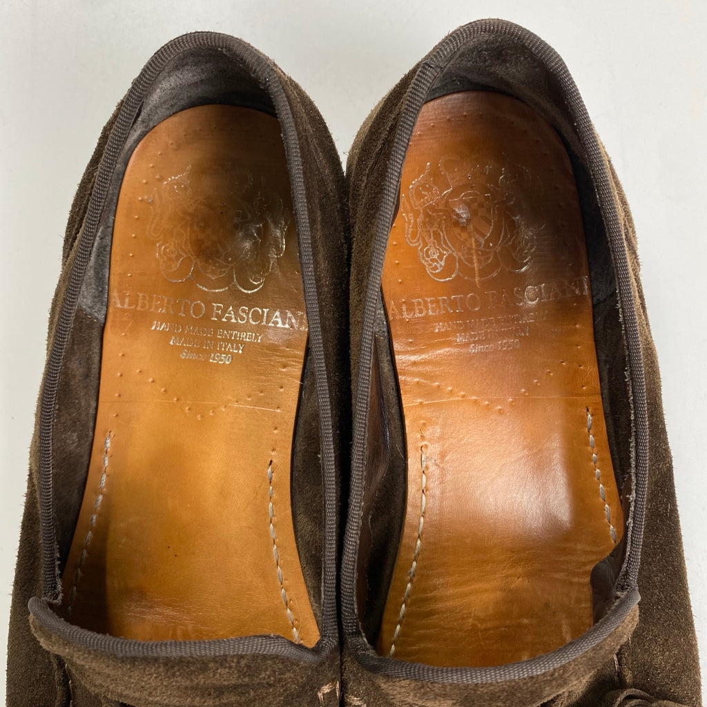 ALBERTO FASCIANI  アルベルト ファッシアーニ / レザー×スウェード切替ローファー 参考定価：70,000程度 SIZE：41(26.5程度)