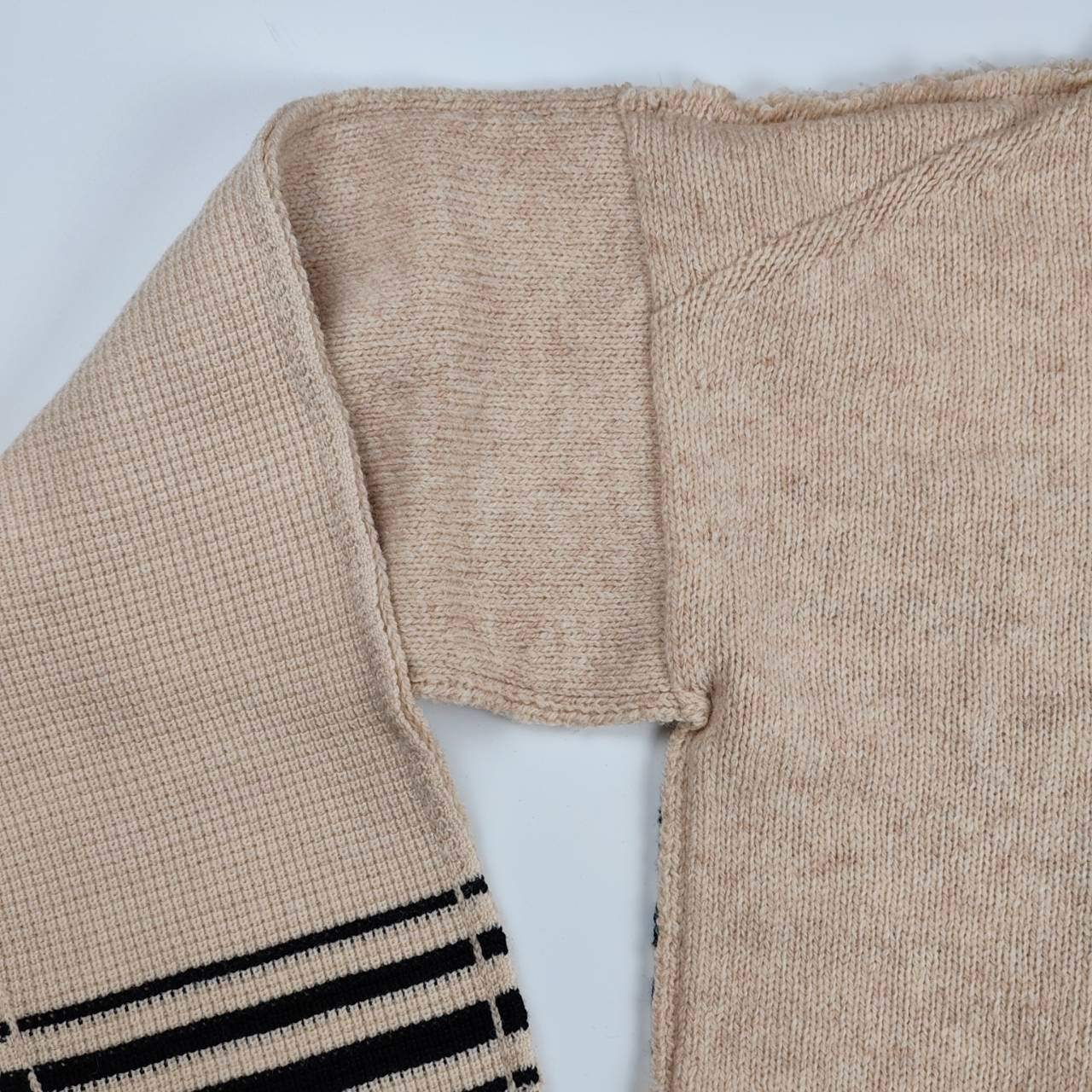 MARNI マルニ / ボーダーデザインガンジーニット 背面ボーダー ウール100％ SIZE:46(M程度)