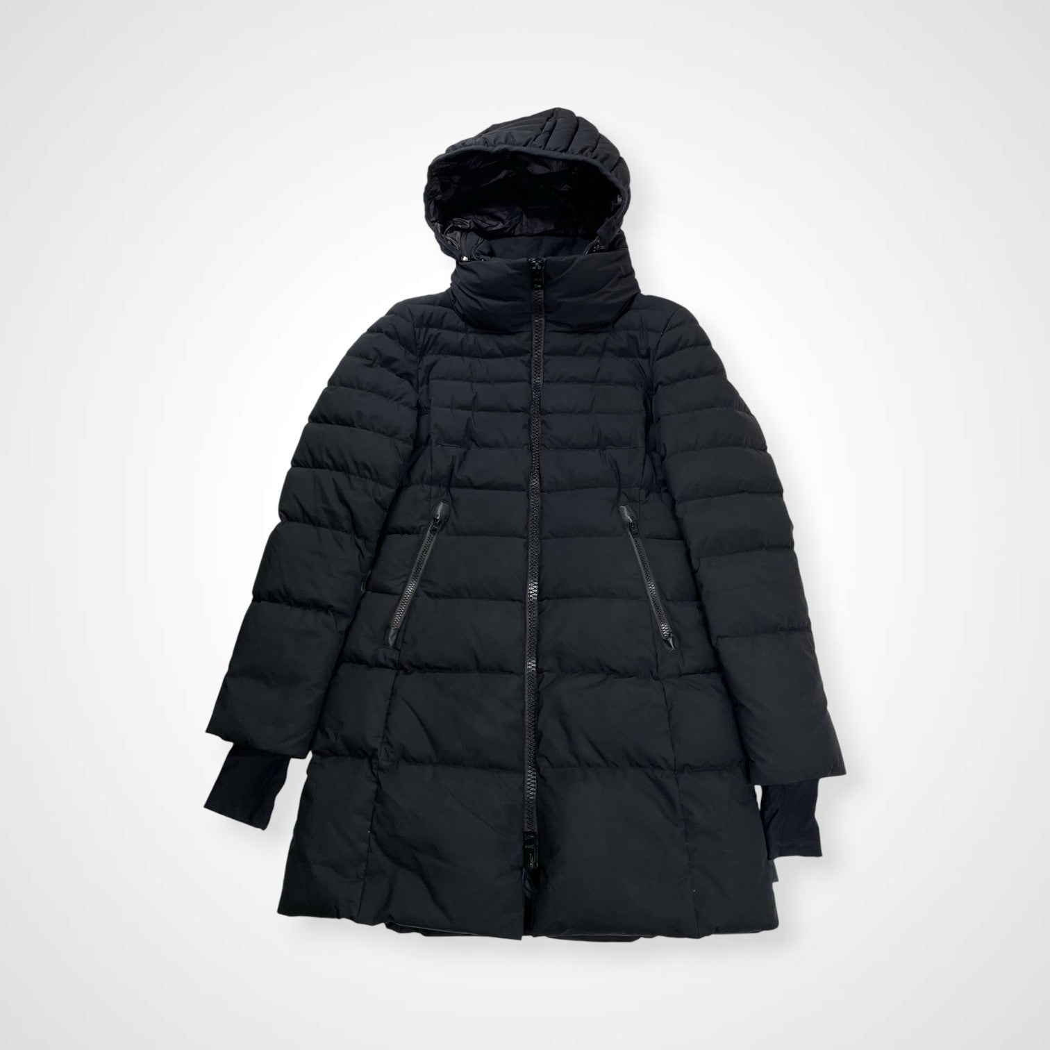HERNO LAMINAR ヘルノ ラミナーシリーズ / 2WAYダウンコート ブラック 参考定価：150,000程度 SIZE:42
