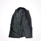 YLEVE / CYCLE NYLON WATER REPELLENT CLOTH COAT コーデュロイ襟ナイロンコート SIZE:5