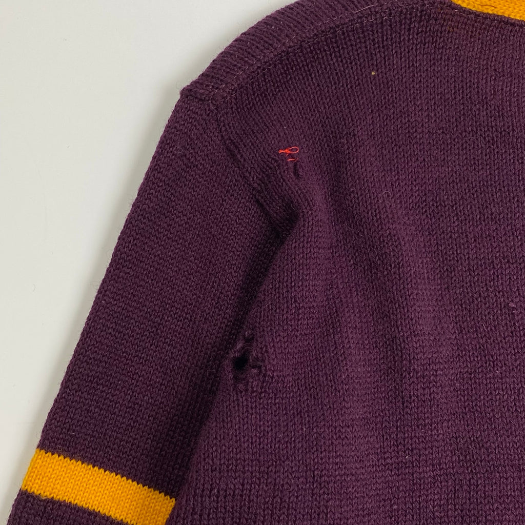 50s Stadium スタジアム / ヴィンテージ レタードカーディガン PURE WOOL SIZE:M程度