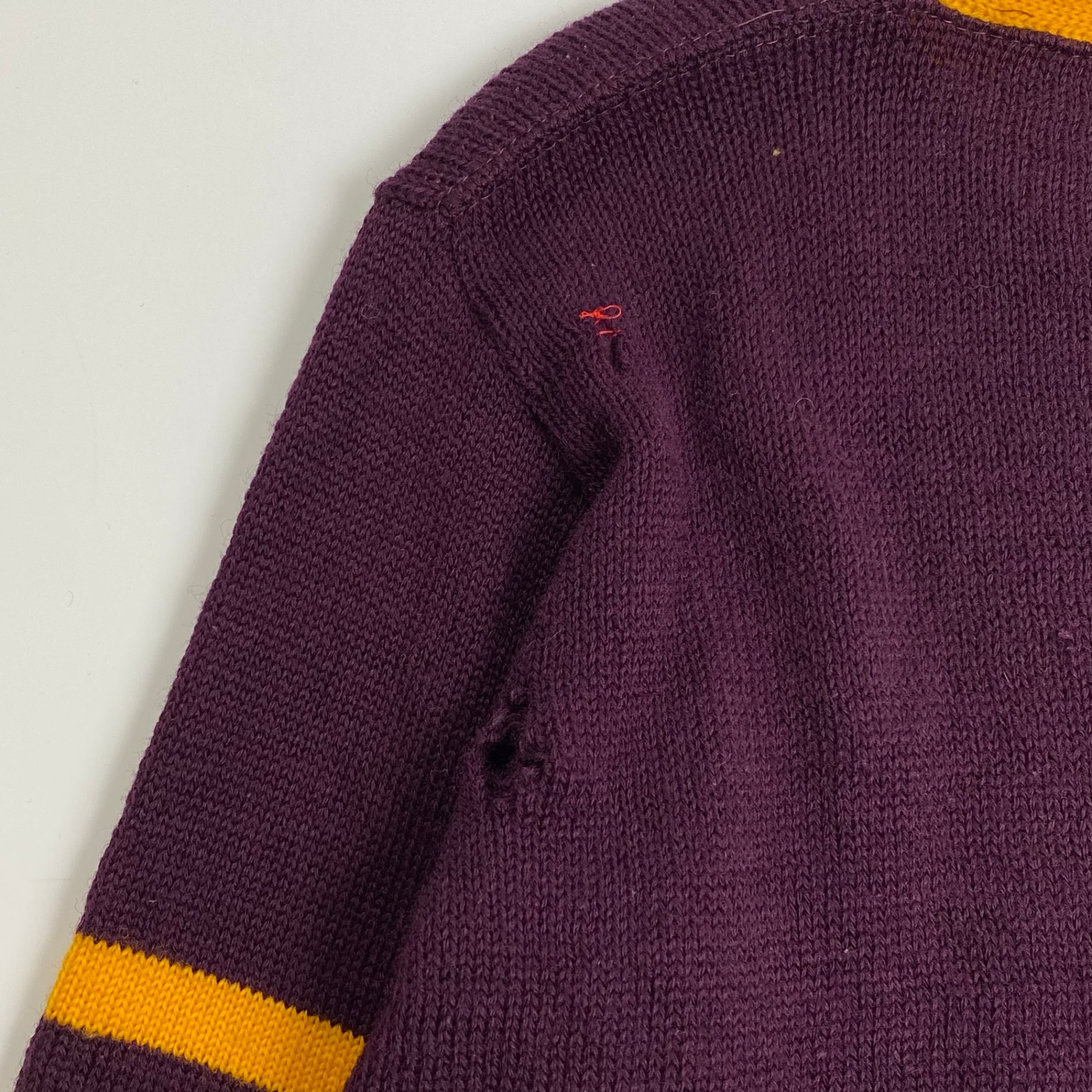 50s Stadium スタジアム / ヴィンテージ レタードカーディガン PURE WOOL SIZE:M程度