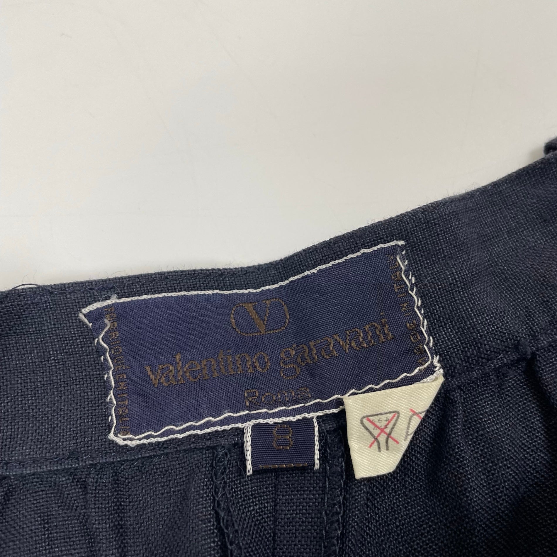 Valentino Garavani / ヴィンテージ リネンワイドショートパンツ SIZE:8