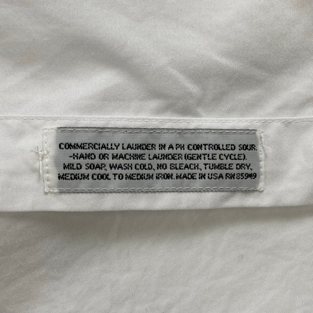 INDIVIDUALIZED SHIRTS インディビジュアライズド シャツ / セミワイド ショートカラー ワイドコットンシャツ USA製 SIZE:L