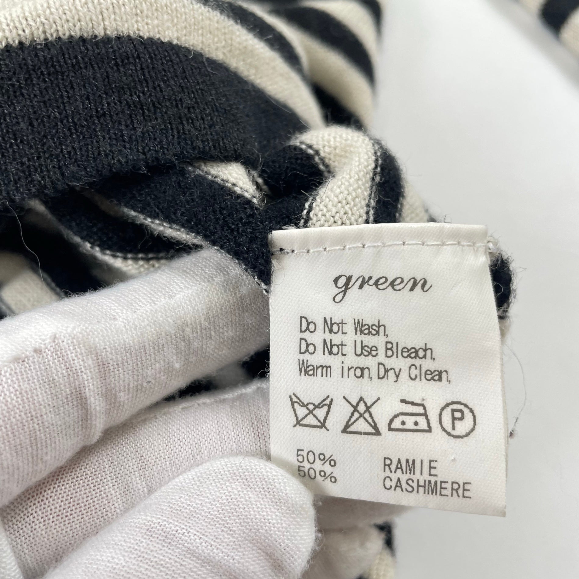 green(HYKE) / エポレットボーダーニット 参考定価：30,000程度 SIZE:1