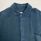 nonnotte × bridge ノノット ブリッジ / 別注 リネンシャツ 青銅色 25年夏発売  SIZE:FREE