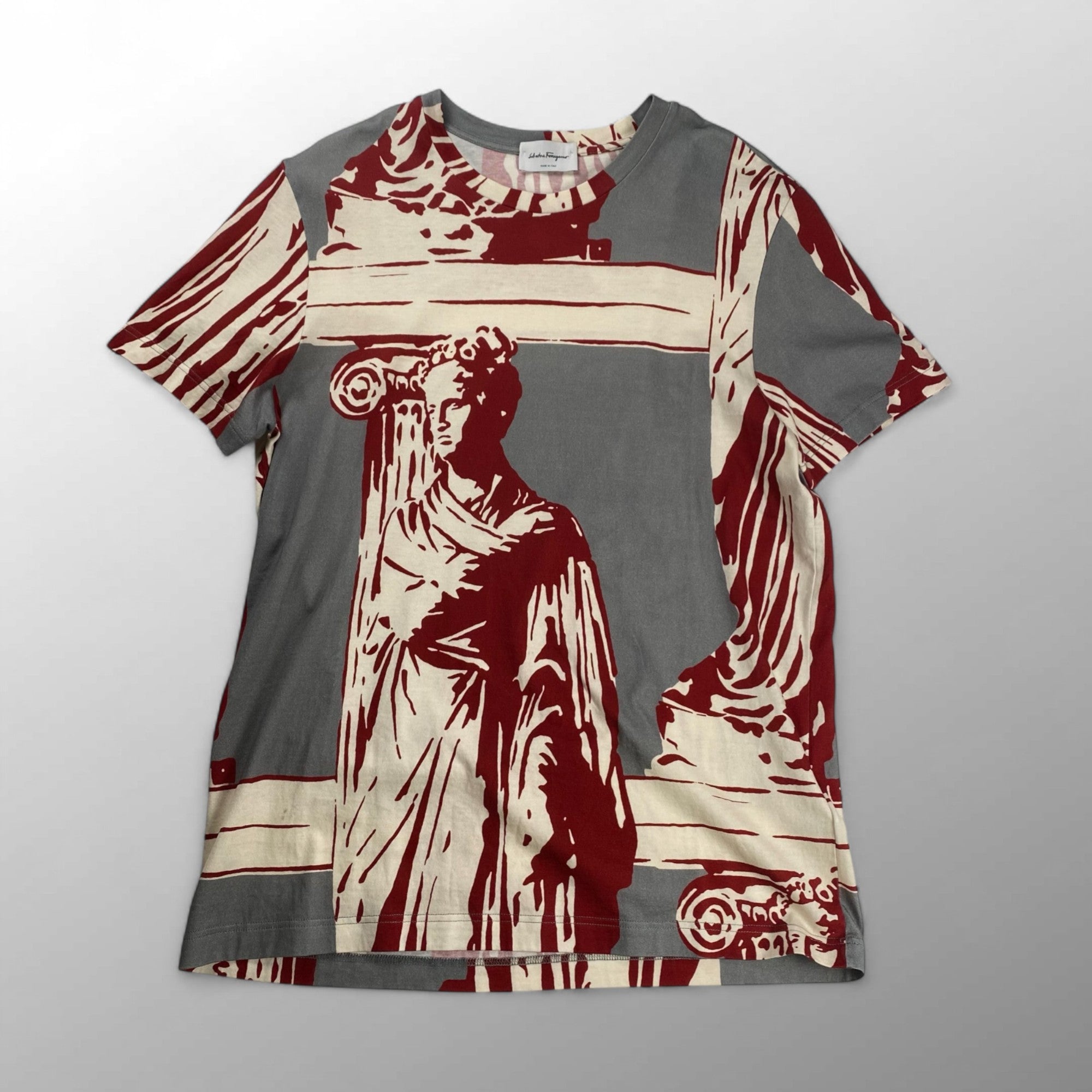 Salvatore Ferragamo サルバトーレ フェラガモ / 古代ローマ Tシャツ コットン100％ MADE IN ITALY SIZE：M