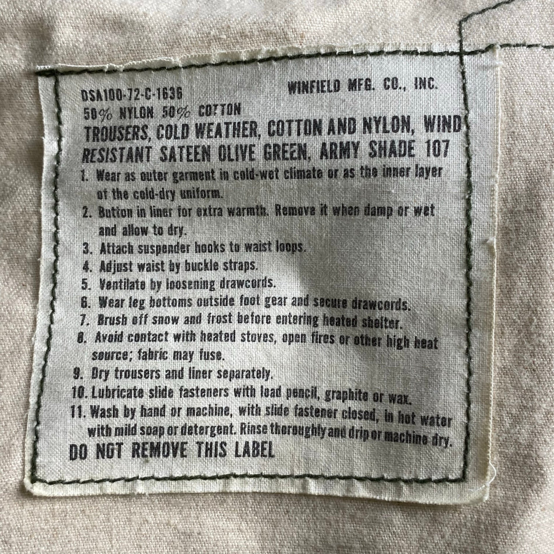 ミントコンディション US ARMY / 72年製 M-65後期 ミリタリーカーゴパンツ SIZE:SMALL-REGULAR