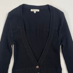 PAULE KA ポール カ / リブニットタイトカーディガン メリノウール ブラック 参考定価：50,000程度 SIZE:S