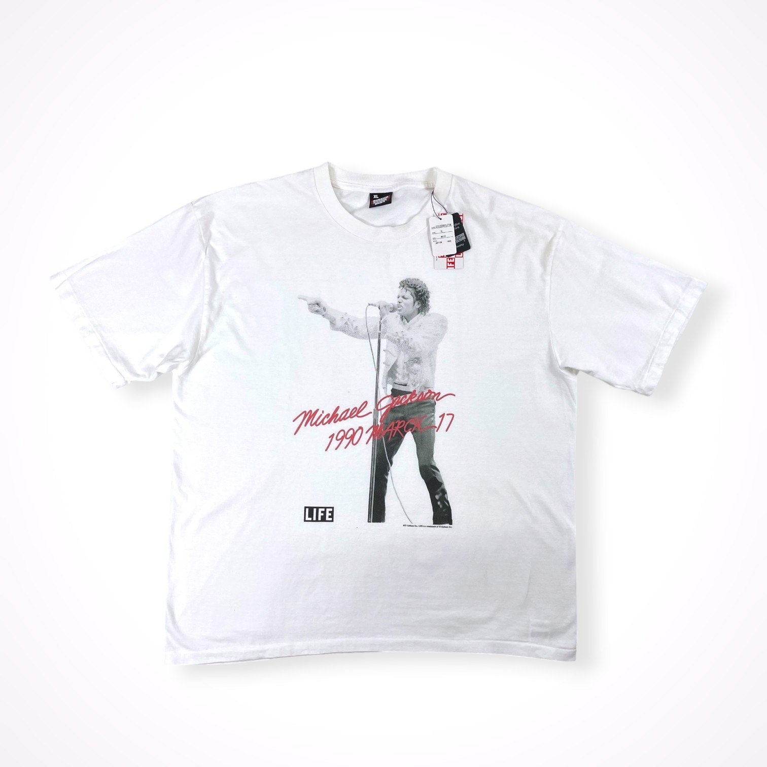Sxreen Stars / 「MJ」アーカイブフォトTEE タグ付 SIZE：XL